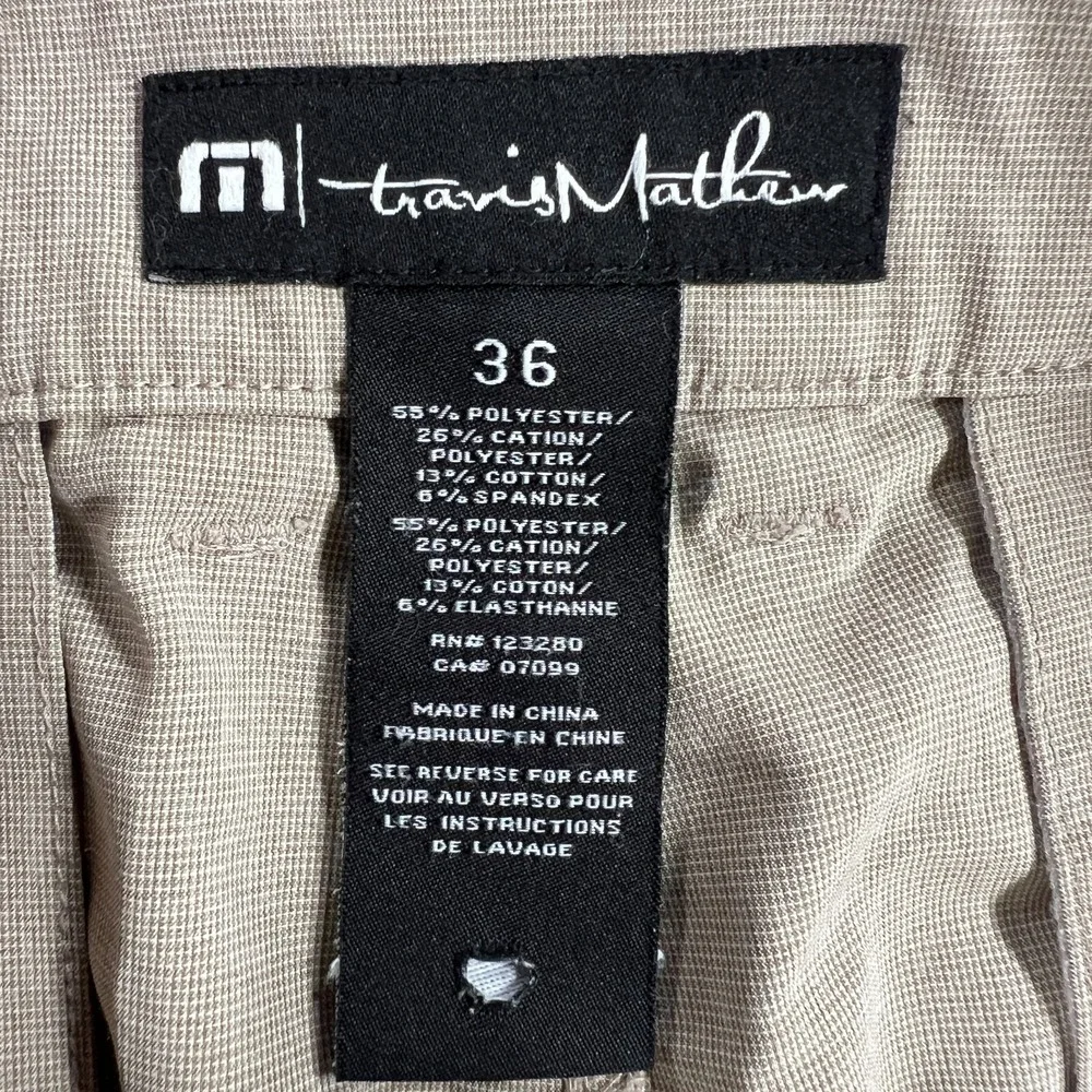 Travis Mathew Shorts Mens Size 36 Beige Chino Golf‎ Outdoor Casual 10